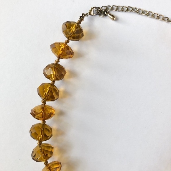 Faux Amber Glass Bead Necklace - Picture 4 of 6